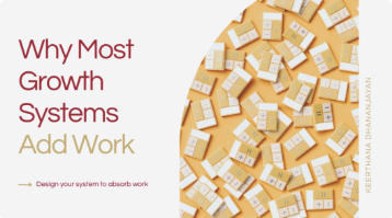 Cover: Why Most Growth Systems Add Work