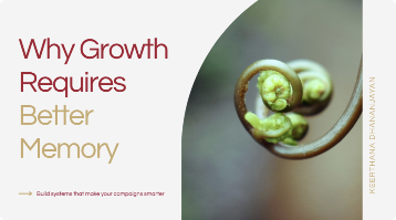 Cover: Why Growth Requires Better Memory